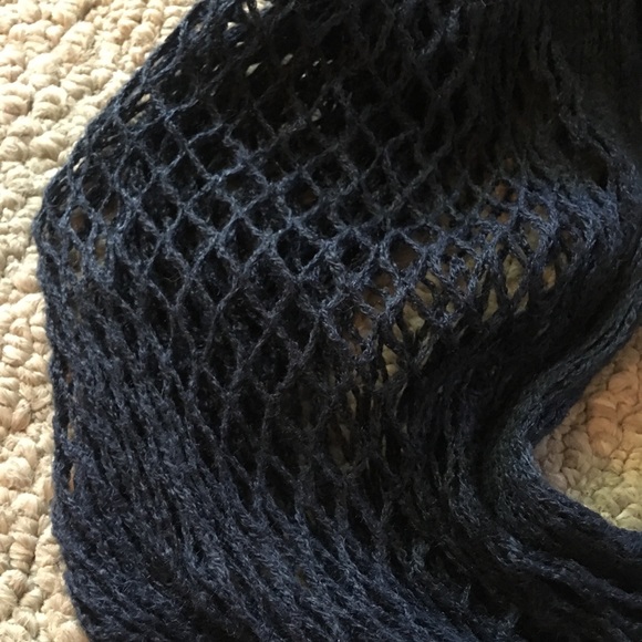 Navy Blue Infinity Scarf - Picture 2 of 3